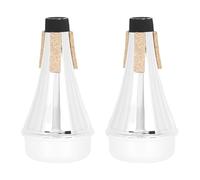 Toyvian 2 sordinas para trompeta: sordina de plástico para práctica, ideal para principiantes y estudiantes de trompeta. Ligera y portátil para practicar en silencio en el apartamento.