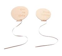 Toyvian 2 Uds Conmemorando Hitos Tarjetas Mensuales Mensual Mensual Madera Tarjetas Mensuales Tarjetas De Crecimiento De Dibujos Animados Tarjetas De Madera