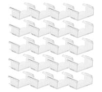 Toyvian 20 Clips para Vías De Tren De Juguete: Sujetadores De Plástico para Un Montaje Seguro - Conectores De Ferrocarril Transparentes - Potencia La Creatividad De Los Niños