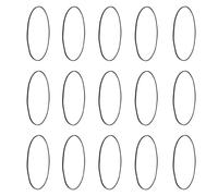 Toyvian 20 Correas de Transmisión de Goma Cuadradas para Reproductores de Casetes Cintas de Grabadora Unidades DVD y CD Kit de Repuesto 15 MM X 110-145 MM para Mantenimiento de Audio