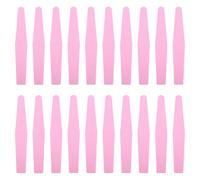 Toyvian 20 Limas de Uñas de Esponja Rosa para Pulido Ligero, Accesorio Profesional para Manicura y Pedicura, Material Eva y Papel Abrasivo para Uñas Naturales y Pies