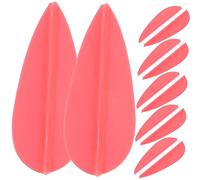 Toyvian 20 Piezas Accesorios de Flechas de Arquería Aletas Prácticas para Entrenamiento y con Diseño Balanceado y Estable Color Rojo