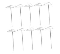 Toyvian 20 Piezas Brochetas de Kebab Planas Reutilizables Inoxidable Juego para Barbacoa Camping y Cocción de Carne Verduras y Camarones