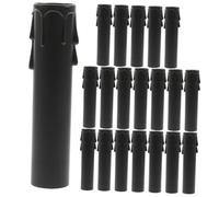 Toyvian 20 Piezas Fundas para Velas con Efecto Goteo Plástico para Candelabro Tubos de Cubiertas Realistas para Portalámparas de Lámparas de Araña Protector Decorativo para Iluminación