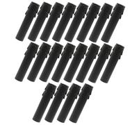 Toyvian 20 Piezas Fundas Plásticas para Zócalo de Velas Candelabros Mangas con Efecto Goteo de Cera Cubierta Negra para Lámparas de Pared y Arañas Repuesto Ligero y Compacto Φxmm