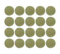 Toyvian 20 Piezas Galletas Masticables de Hierba para Conejos, Apoyo Dental | Snack Verde para Ratas y Mascotas Pequeñas, Favorece Digestión, Hierba, Uso Diario