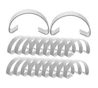 Toyvian 20 Piezas Ganchos De Acero para Puertas De Jaulas De Mascotas Broches Resistentes para Jaulas De Pájaros y Conejos Cierre Seguro Diseño Artístico y Duradero Fácil Instalación y