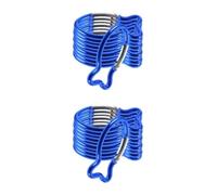 Toyvian 20 Piezas Mosquetón para Escalada Forma de Pez de Aleación de Aluminio, Clip Seguro para Trekking y Mochilas, Adecuado para Pesca y Viajes al Aire Libre