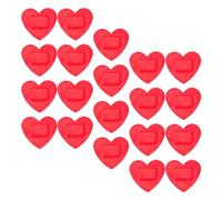 Toyvian 20 Piezas Parche Para Heridas Forma De Corazón Unidades Apósitos Adhesivos Apósitos Cuidado De Heridas Parches Portátiles Uso Camping y Senderismo