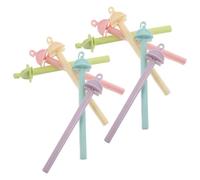 Toyvian 20 Piezas Perchas para Jaula de Loro Macaron Soporte Antideslizante de Plástico para Periquitos de Molienda para Pájaros Diseño con Clip para Descanso y Entretenimiento de Aves