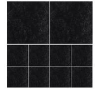 Toyvian 20 Piezas Sábanas de Fieltro Negro para Manualidades Tela de Fieltro Fácil de Cortar Ultrasuave y Resistente al Desgaste para Bricolaje y Costura