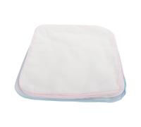 Toyvian 20 piezas Toallas de Algodón para Niña Dobles Estampado Toallas Faciales Suaves para Recién Nacidos Paquete y Azul para Alimentación y Babero