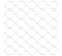 Toyvian 200 Piezas Unidades Anillos Identificadores de Copas de Vino Reutilizables de Acero Carbono Colgantes Metálicos para Fiestas de Boda y Eventos Elegantes