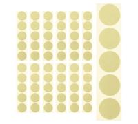 Toyvian 200 Unidades Pegatinas Adhesivas Doradas con Borde Dentado de 5cm, Autoadhesivas y Versátiles para Documentos Oficiales y Proyectos Empresariales,