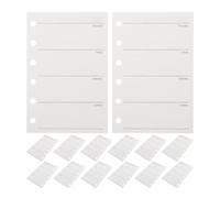 Toyvian 200 Unidades Recambios para Agenda Semanal A7 con Papel Perforado de 6 Agujeros y 120gsm, Insertos de Planificador Personal para Organización y Creatividad Flexible