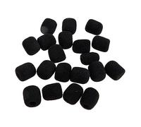 Toyvian 20piezas Algodón Anti-spray Para Micrófonos Fundas De Esponja Protección Prueba De Viento Para Micrófonos De Solapa Para Grabaciones Estudio o Exteriores