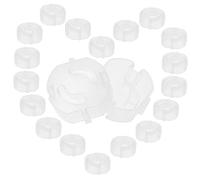 Toyvian 20piezas Cubiertas De Seguridad Para Enchufes De Protector Infantil Tapa De Plástico Para Salidas Eléctricas Para Hogares y Clases Protección Contra Choques Eléctricos