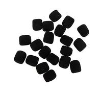 Toyvian 20piezas Fundas De Esponja Para Micrófonos De Solapa Algodón Anti-spray Protectores De Micrófonos Para Grabación De Voz Casa