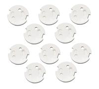 Toyvian 20piezas Protector De Enchufe Eléctrico Para Niño Niña Cubierta Abs Para Enchufes Franceses Seguro y Fácil De Instalar Protección Contra Choques Eléctricos