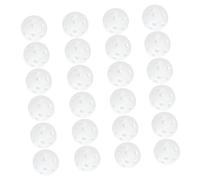 Toyvian 24 Piezas Bolas Perforadas de Plástico para Entrenamiento Deportivo Huecas Blancas Ligeras para Golf y Tenis Práctica Interior y Exterior