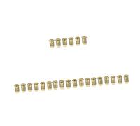 Toyvian 24 Piezas De Cuerda Hebilla De Cuerda De Guitarra Eléctrica Casquillos De Cuerpo De Guitarra Hebilla De Guitarra a Través Del Cuerpo Bajo Férula a Través Del Cuerpo Puente Metal