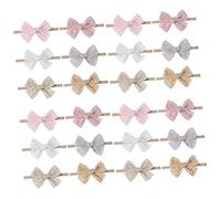 Toyvian 24 Piezas Diadema De Bebé Para Niños Arcos Diademas Recién Nacidas Para Niñas Sombreros De Bebé Bowkot Cintas Para El Pelo Con Lazo Para Bebé Tela Gran Lazo Recién Nacido Cabello
