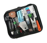 Toyvian 24 Piezas lima de tuerca de guitarra traste de guitarra acustica caja de herramientas lima de trastes de guitarra herramienta de reparación de guitarra llave inglesa expediente