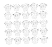 Toyvian 24 Piezas Mini Caja Transparente Pequeña de Plástico con Tapa para Dulces de Obsequio para Fiestas de Princesas Decoración de Bodas