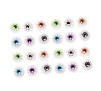 Toyvian 24 Piezas Ojos Falsos Halloween Colores Surtidos Ojos Huecos Rebote Real para Decoración Fiesta Manualidades