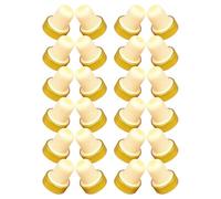 Toyvian 24 Piezas Tapones de Corcho para Botellas Tapones de Repuesto Reutilizables para Vino Selladores de Alta Polímero con Aluminio y Madera Compatibles con Botellas de Vidrio Estándar