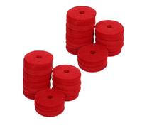 Toyvian 24 Piezas Unidades Fieltro para Platillos Doble Capa Almohadillas para Soporte de Platillos Reducción de Ruido Protección y Absorción de Vibraciones para Batería