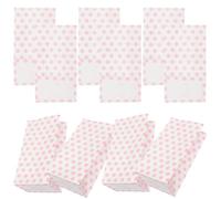 Toyvian 25 Bolsas de Papel Kraft Estampadas Lunares Rosas Pequeñas Bolsas para Dulces y Galletas Ideales para Fiestas Cumpleaños Bodas y Recuerdos