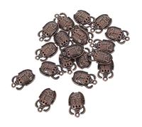 Toyvian 25 Piezas Colgantes Escarabajo Egipcio Vintage de Metal Antiguo Dijes para Pulseras Collares y Llaveros Accesorios DIY para Joyería con Diseño Inspirado Civilización Egipcia