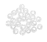 Toyvian 25 Piezas Tope para Cadena de Cuentas de Persianas Accesorios Transparentes para Estores Fijador para Cortinas Salón Cocina y Baño