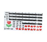 Toyvian 2hojas Pegatinas De De Para Calcomanías Cartoon Medidor De Crecimiento Decorativo Para Habitaciones Infantiles y Guarderías De Aplicar y Retirar y