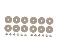 Toyvian 2juegos Arandelas y Tornillos De Flauta De Inoxidable Repuestos Para Fijación De Instrumentos Musicales Kit De Reparación De Flauta Arandelas y Tornillos