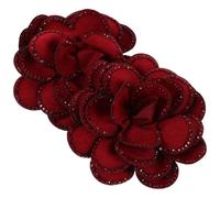 Toyvian 2par Clips de Flores para Zapatos Adornos Extraíbles de Gemas de Imitación Hebillas de Brillante para Bodas y Fiestas
