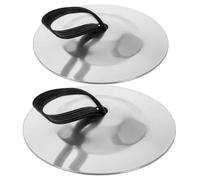 Toyvian 2pares Cymbals for Belly Dancing Intricate Design Zills with Elastic Bands for Dance Parties and Kids Gatherings