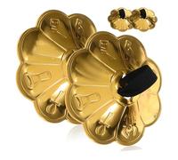 Toyvian 2pares Hand Cymbals with Blossom Lace Finger Cymbals for Belly Dance Performance Lightweight Percussion Instrument for Dancer Party