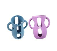 Toyvian 2piezas Adaptador de Funda de Silicona para Biberones Protector Antirrotura Compatible con Biberones de Diseño Ergonómico para Viajes y Guardería