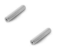 Toyvian 2piezas Barra De Tono De Acero Inoxidable Para Guitarra Hawaiana Deslizador Sólido Para Pedal Steel y Dobro Medida Color Plata Diseñada Para Guitarristas De Estilo Hawaiano