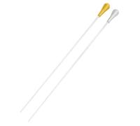 Toyvian 2piezas Bastón De Conducción Musical Para Orquesta Dorado Plateado Accesorio Para Espectáculos y Teatros Resistente y Suave Al Tacto