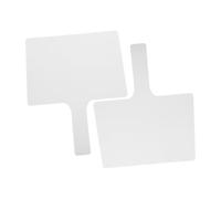 Toyvian 2piezas Blanca De Borrado Seco Doble Cara para Aula Tablero De Respuesta Portátil De Acrílico para y Profesores para y Actividades Interactivas
