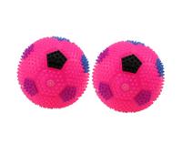 Toyvian 2piezas Bola De Masaje Infantil con Luz y Sonido Juguete Saltarín para Fútbol Aleatorios para Fiestas y