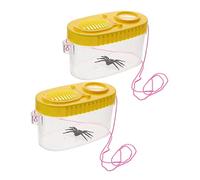 Toyvian 2piezas Cajas Portátiles para Animales Caja De Visor De Insectos Insectos Suministros