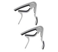 Toyvian 2piezas Capo De Guitarra De Aluminio Afinador Clip Guitarras Acústicas Eléctricas Ukeleles y Plateado