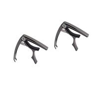 Toyvian 2piezas Cejilla De Guitarra Afinador Clip Capo Para Guitarra Acústica Eléctrica Ukelele y Banjo Color Negro Gun