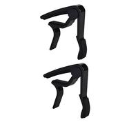 Toyvian 2piezas Cejilla De Guitarra De Aleación De Aluminio Capo Para Guitarra Acústica y Eléctrica Afinador Clip Para Ukulele Banjo y Mandolina Negro