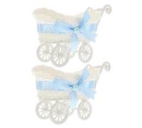 Toyvian 2piezas Cestos Decoración Cestas Almacenamiento Diseño Carrito Tapa Para Secos