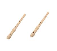 Toyvian 2piezas Clarinet Flute Soprano Holed Woodwind Instrument for Kids Beginner Friendly Lightweight and Portable for Music Lessons and Home Practice